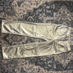 Silver Metallic Gap Pants